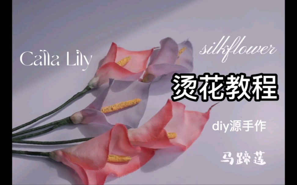 烫花(布花)教程~马蹄莲哔哩哔哩bilibili