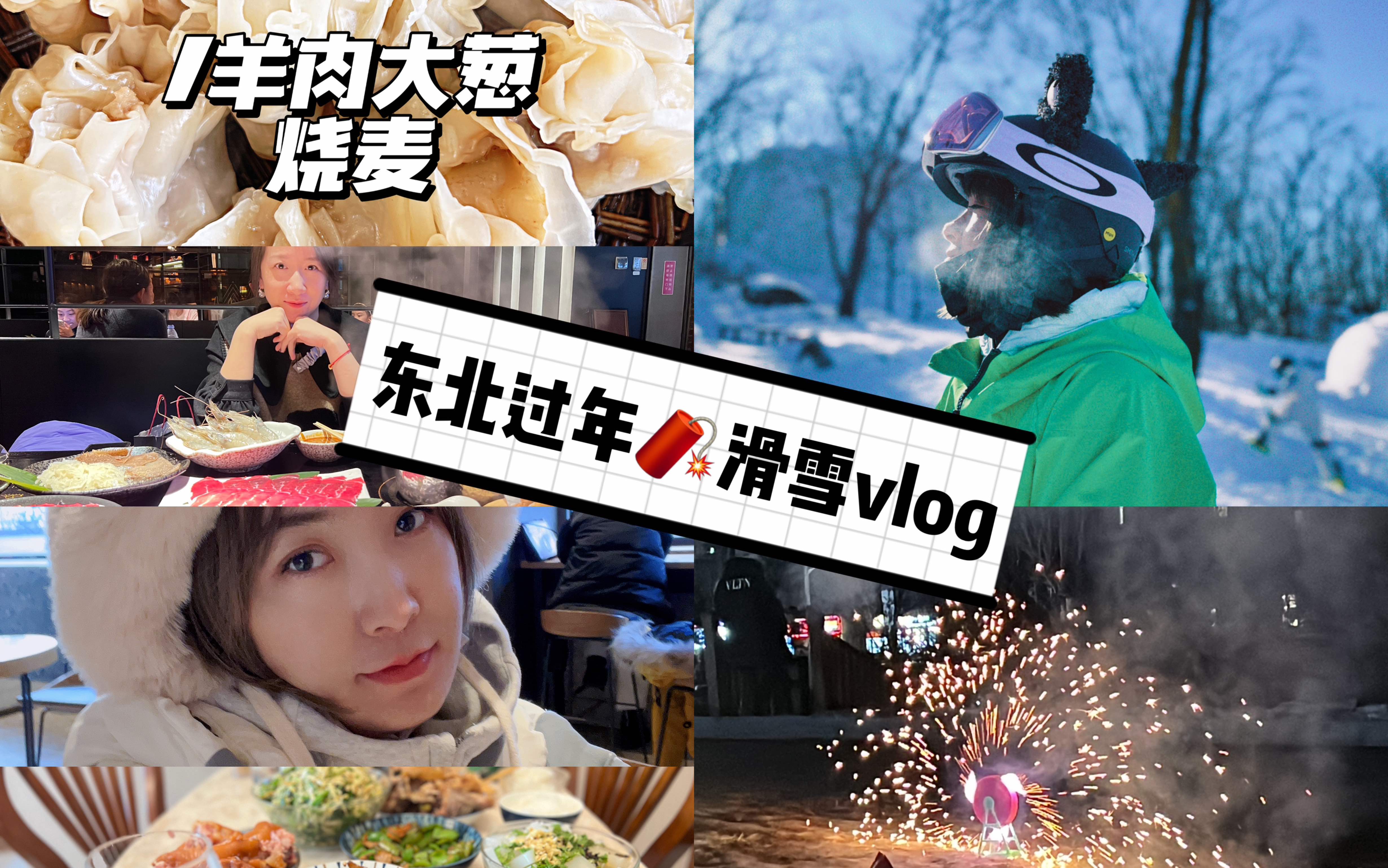 东北过大年&松花湖滑雪&元盛居太好吃了|过年vlog哔哩哔哩bilibili