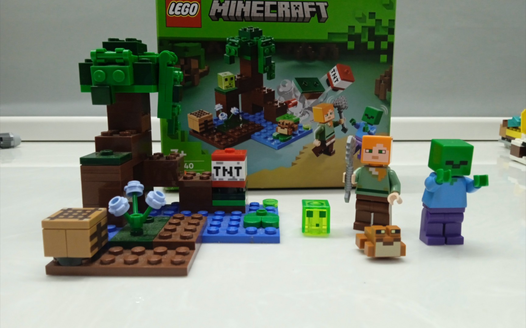 乐高我的世界21240:一款新手入门套,里面有青蛙