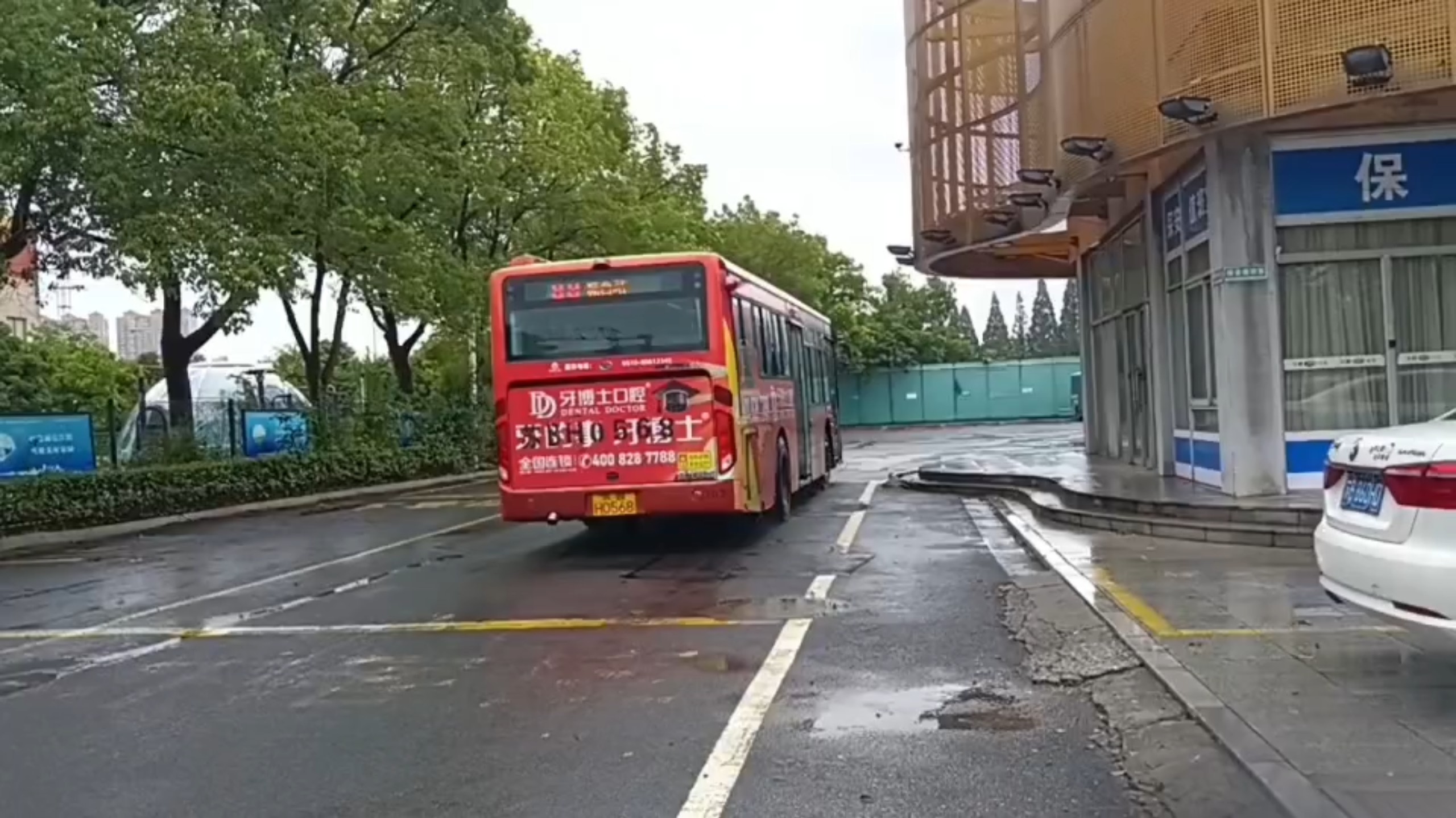（金龙的十年征途）江阴公交88路全程前方展望（车号：103），对103以前在11路的怀念