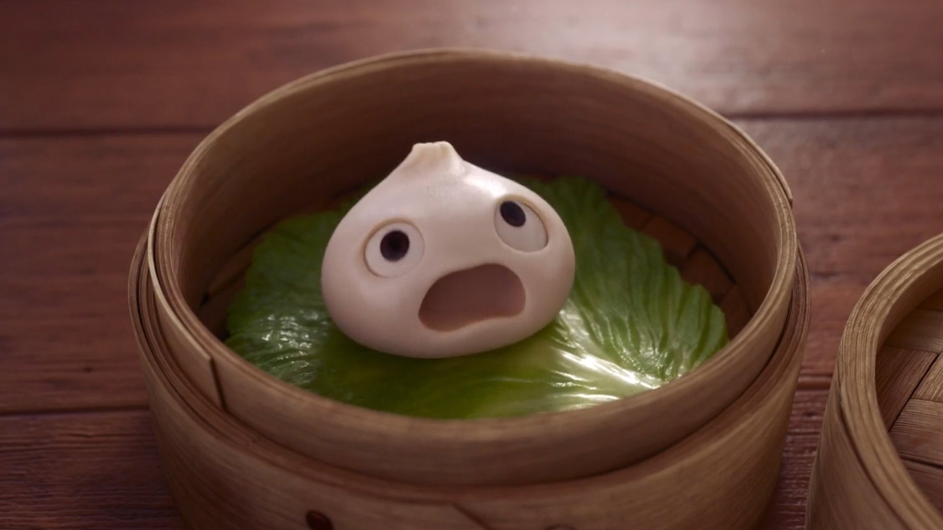 一个包子,突然长出了眼睛和手脚,变成了包宝宝!