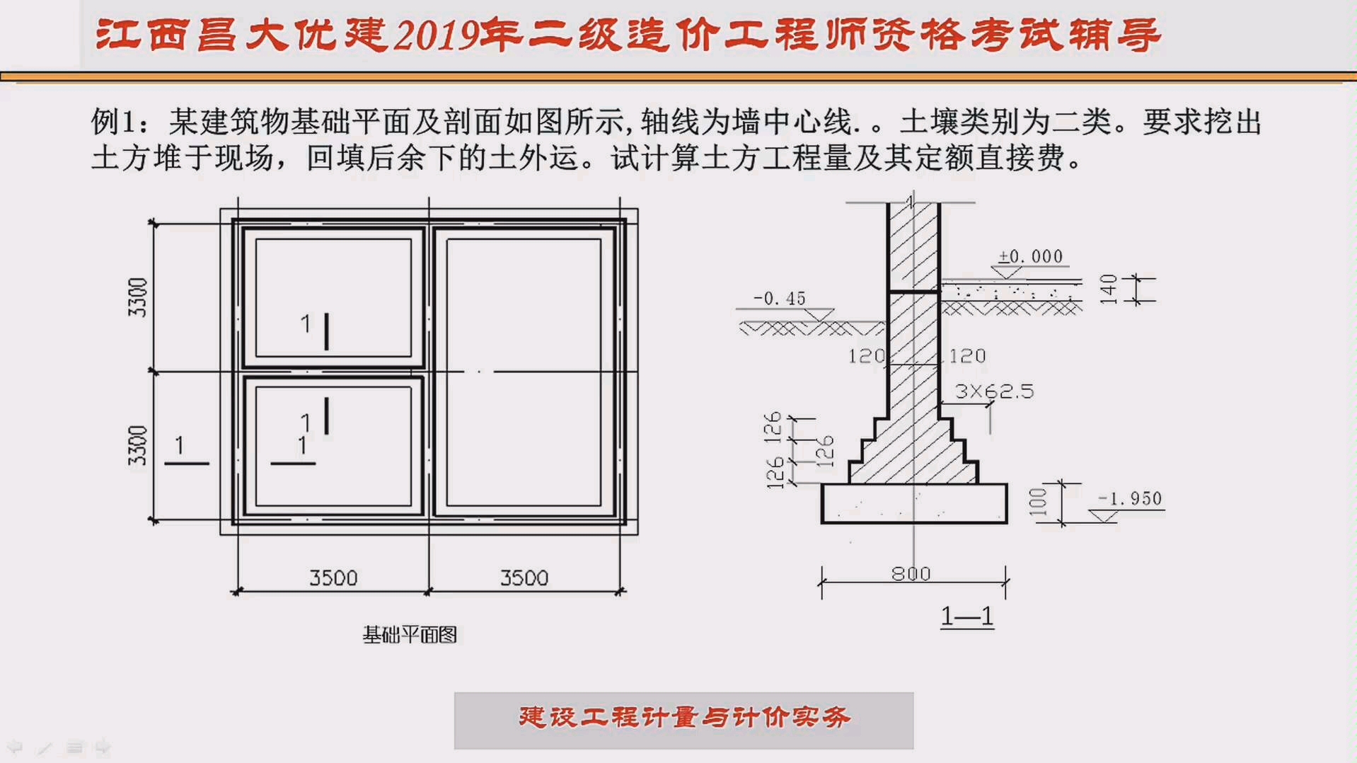 江西省二级造价师考试—建筑工程—实务—土石方工程哔哩哔哩bilibili