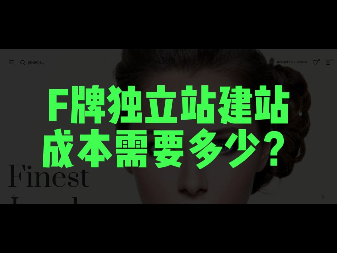 F牌独立站建站成本需要多少?哔哩哔哩bilibili