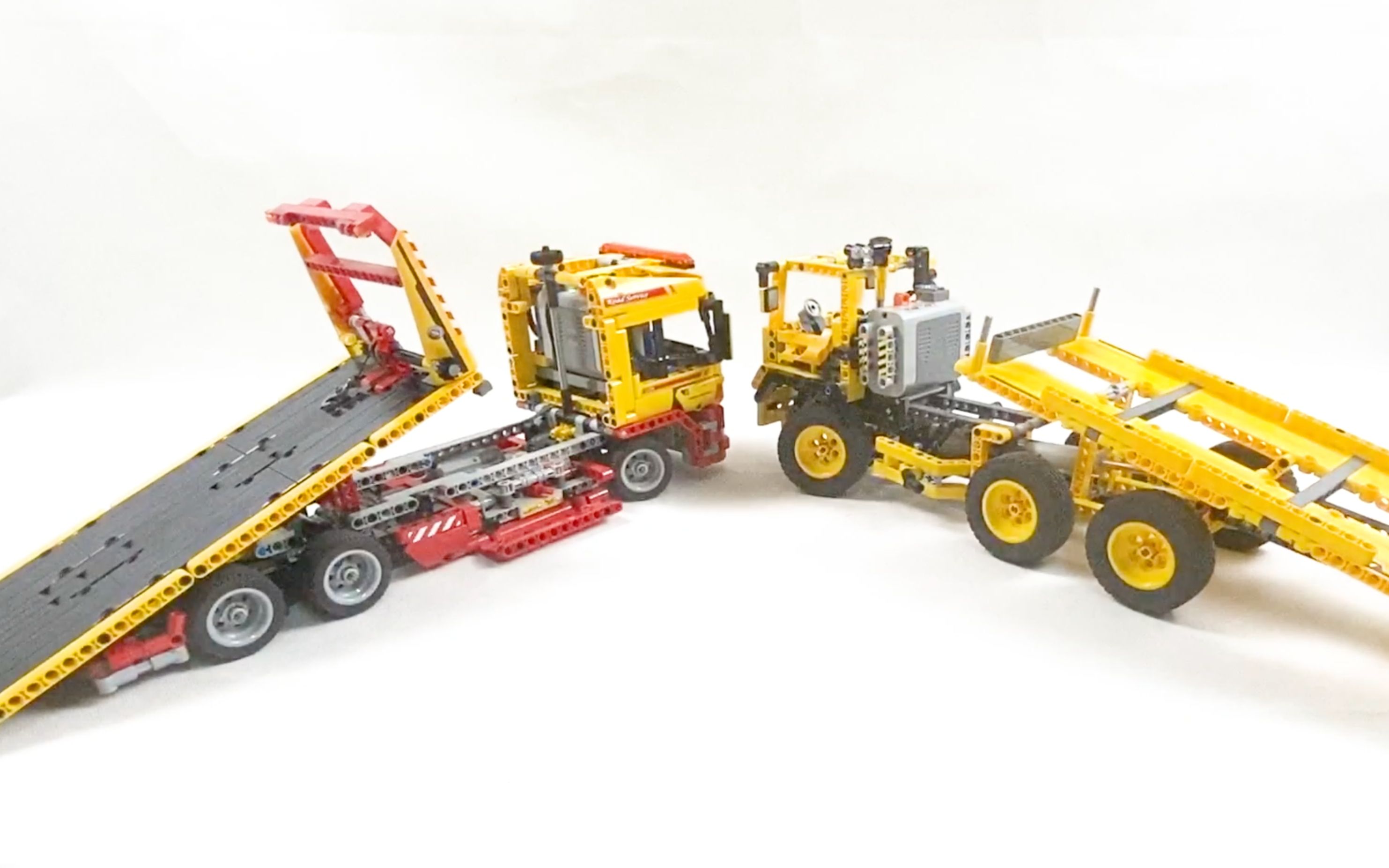 乐高机械组8109对比8264的b模式,8109是完美的平板卡车吗?