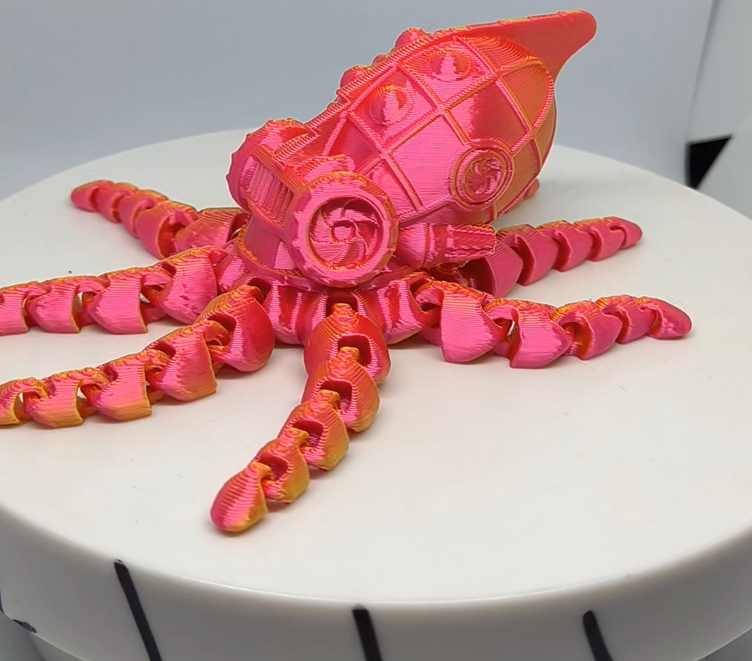 机械小章鱼3d打印|robotic octopus