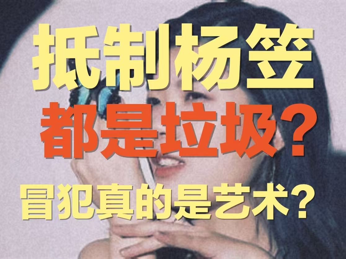 抵制杨笠就是普信男和垃圾?脱口秀是艺术吗?冒犯是艺术吗?|杨笠代言的问题,本质是适配性问题哔哩哔哩bilibili