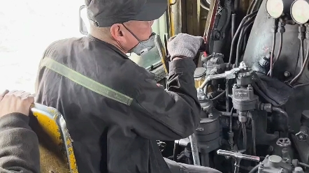 蒸汽机车驾驶室第一视角,一代人的回忆!#蒸汽火车 #火车
