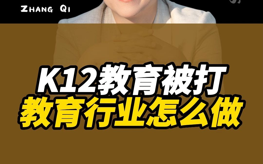 K12教育被打教育行业怎么做哔哩哔哩bilibili