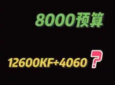 Download Video: 8000预算上12600+4060，这位大哥不得不说，墙都不扶就服你#电脑 #diy电脑 #电脑配置 #组装电脑 #图吧老实人