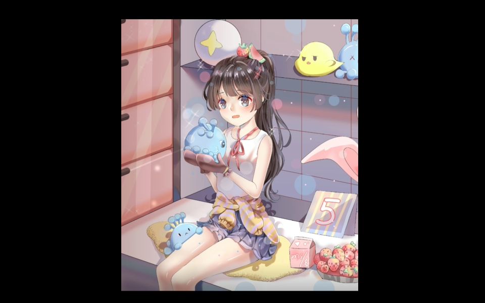 菲露露少女的指绘过程