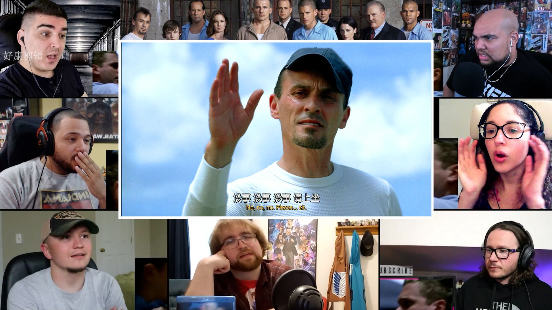 越狱第二集reaction【老外看美剧越狱反应】