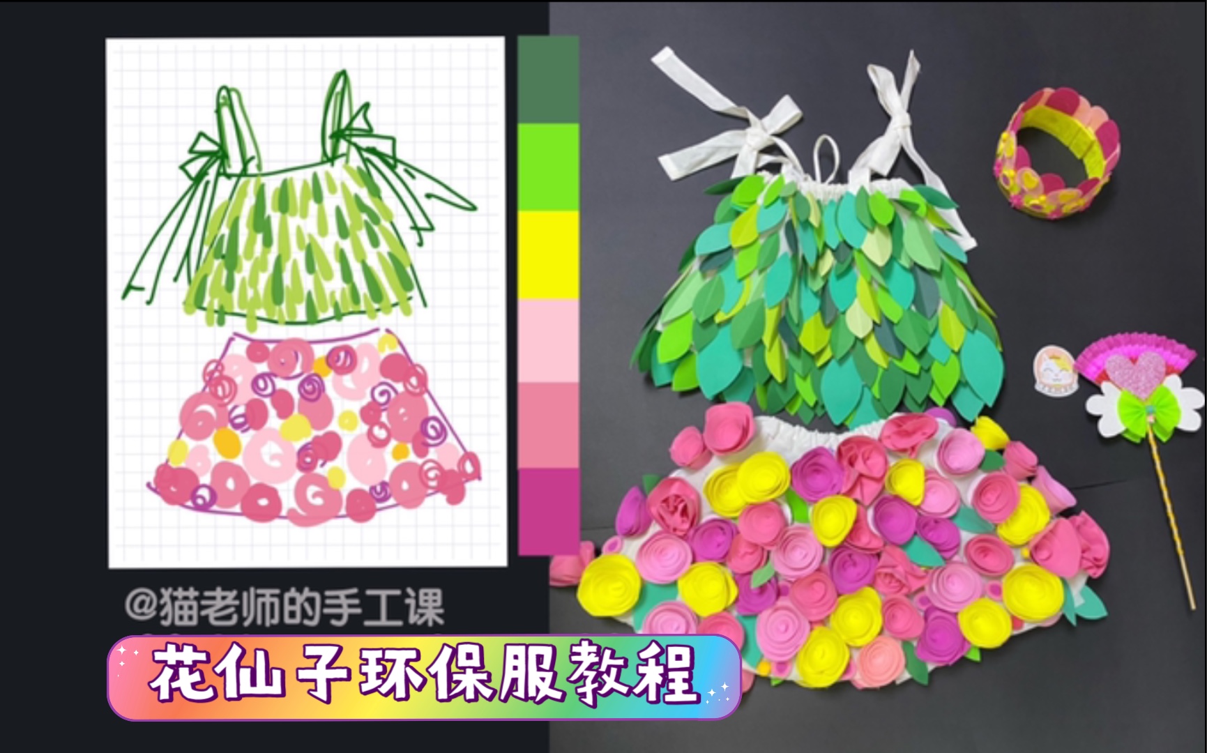 [图]【废物利用】花仙子环保服手工教程