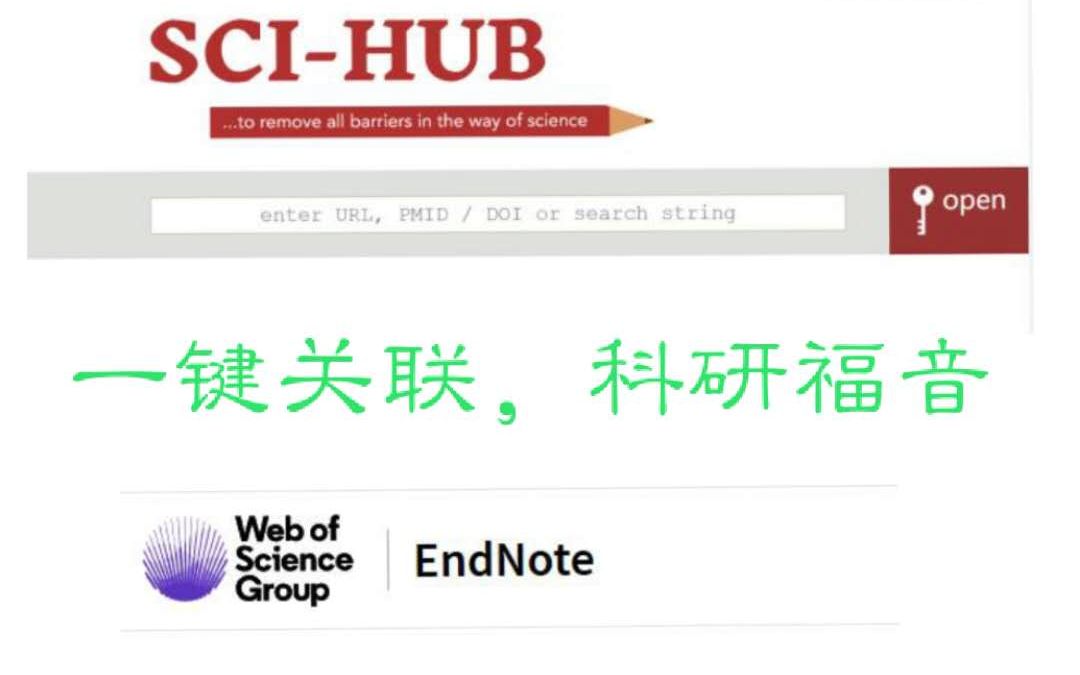 scihub与endnote的强强结合,文献随心下载,全网首发哔哩哔哩bilibili