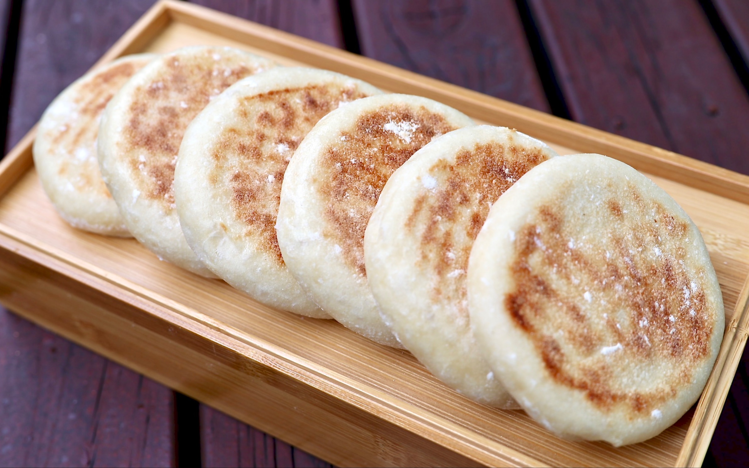 牛奶发面白饼 (家庭版肉夹馍)milk sourdough pancakes