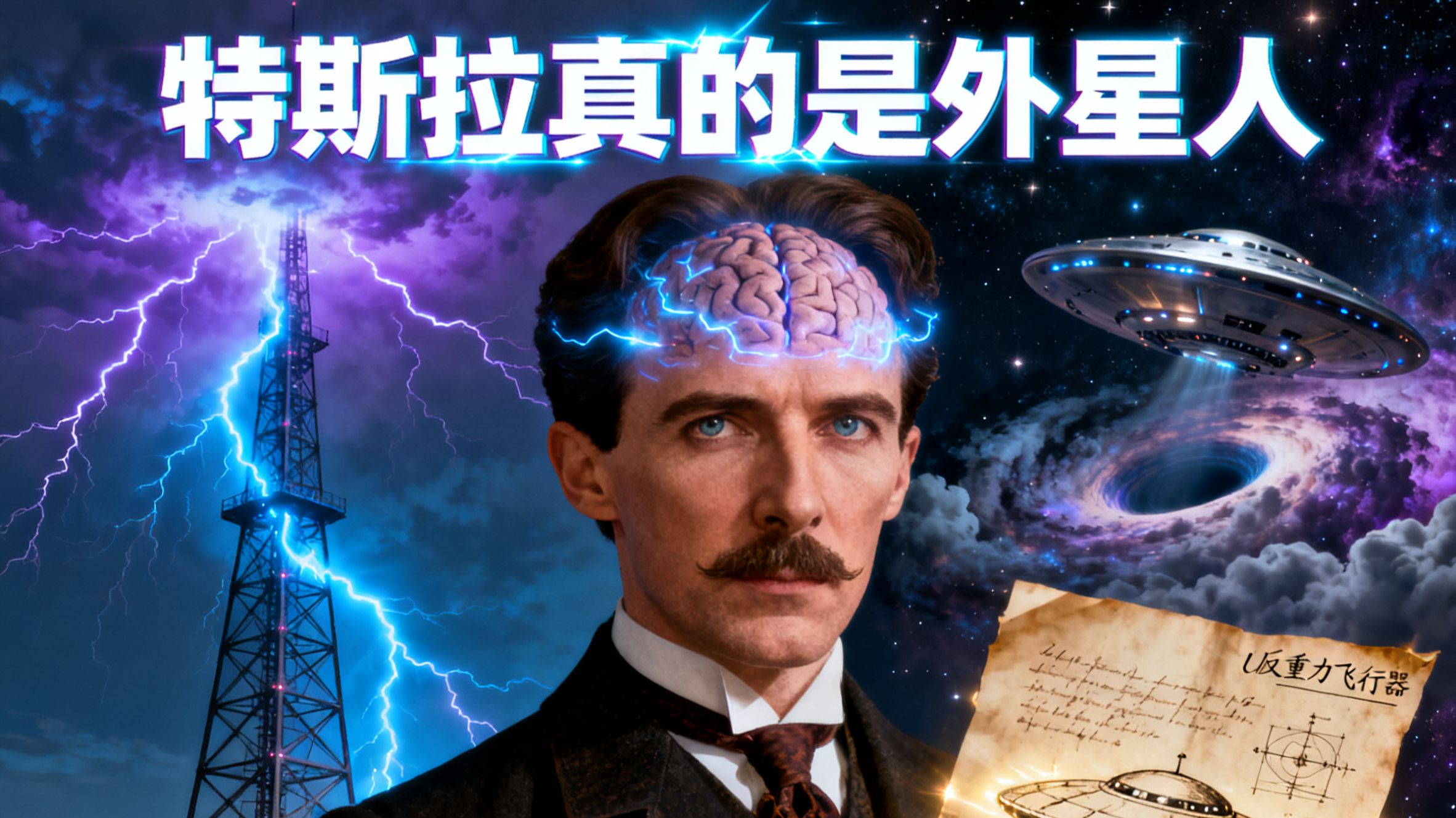 特斯拉真的是外星人?100年前的神秘手稿揭示"反重力"飞碟之谜