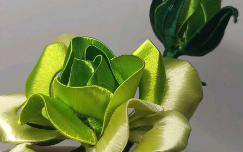 【缠花】【玫瑰】绿色的缠花玫瑰可还喜欢?