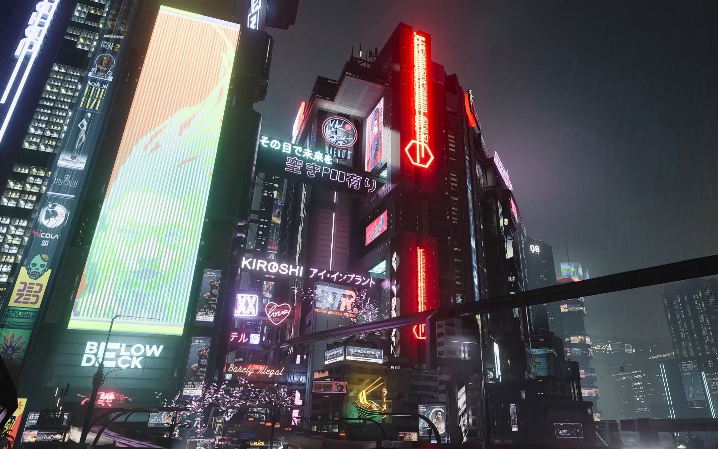 【2k】【赛博朋克2077】 夜之城的一天 延时摄影 [变态光追]