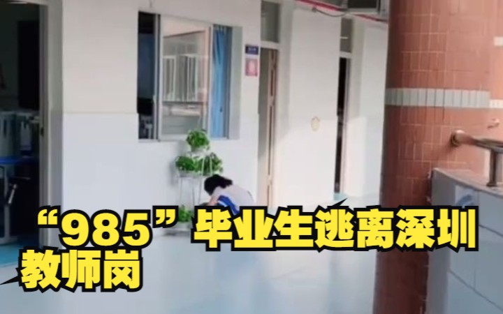 “985”毕业生逃离深圳教师岗?当事人:工作量大、买房压力大 辞职后去了大理未来想出国打工度假哔哩哔哩bilibili