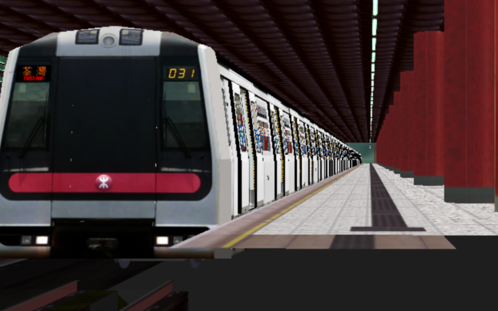 【hmmsim2 前方展塑pov 第540期】港铁荃湾线(第二代m-train) 荃湾