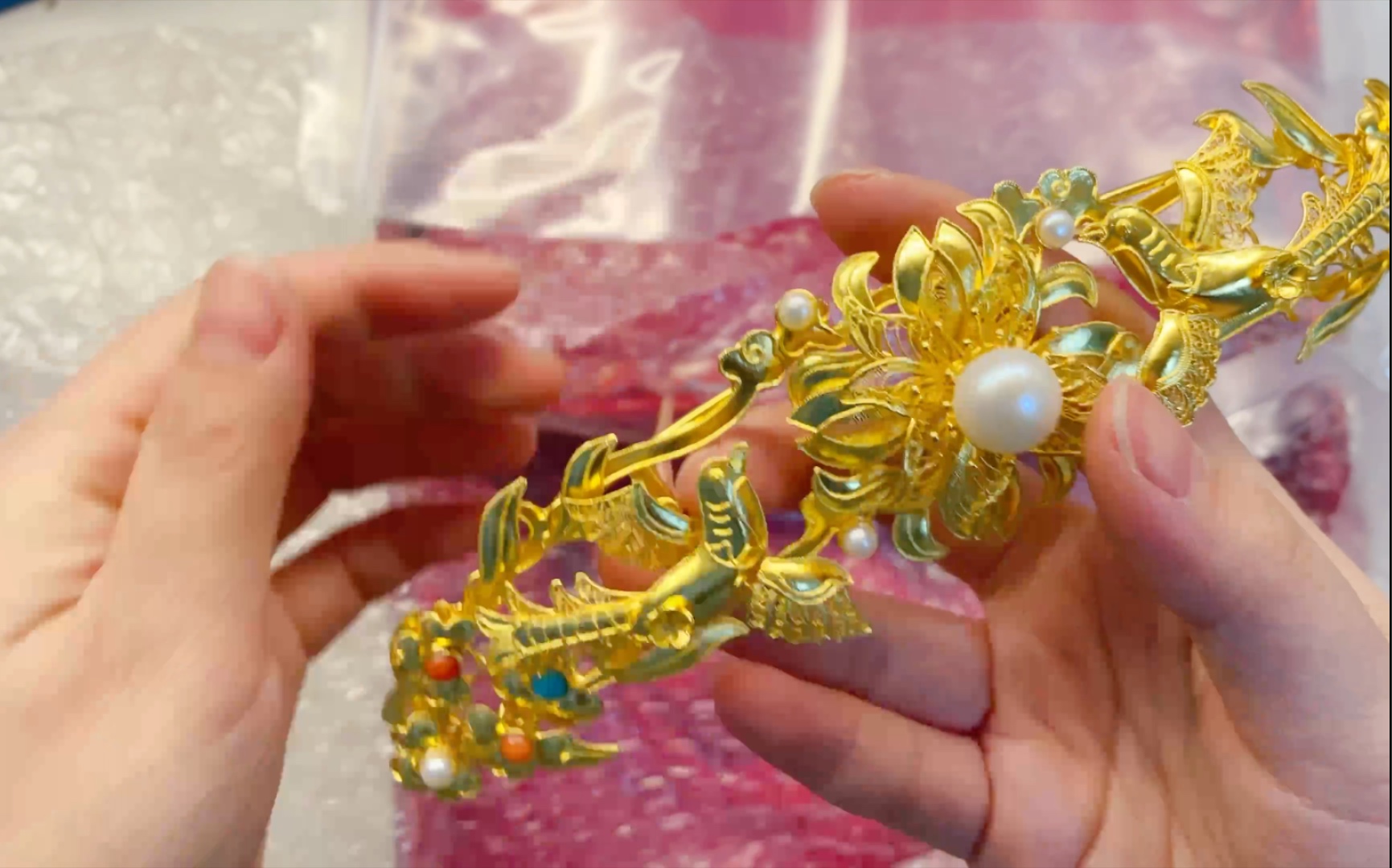 【万宝德】花鸟发冠开箱 最后有上头效果