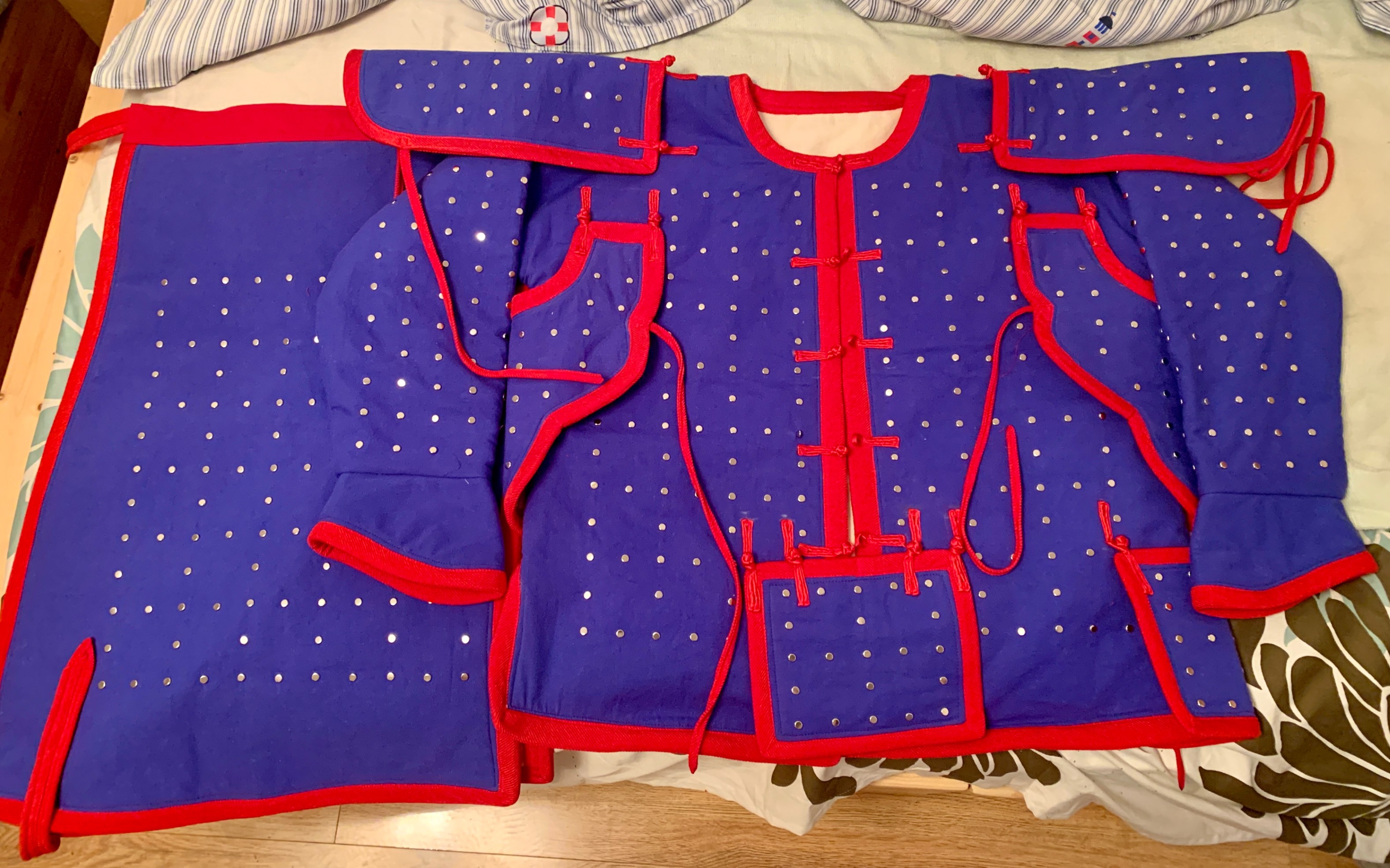 清代八旗镶蓝旗棉甲到货 开箱品鉴