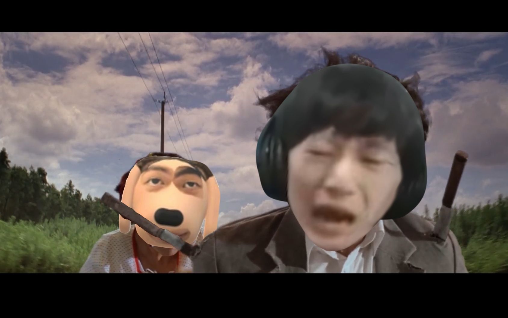 电棍炫狗上演狂野飙车