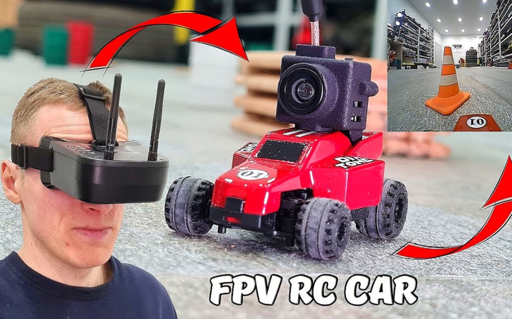 第一人称视角玩遥控车体验fpv遥控车搬运