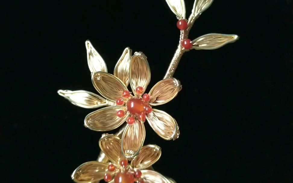 铜丝绕线花花 | 用铜丝绕出花和叶