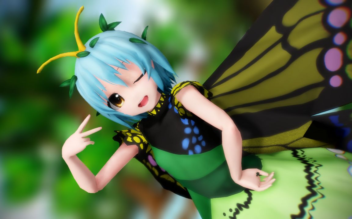 【东方mmd】捏了只幺蛾子结果你跟我说这货是妖精?【模型配布】