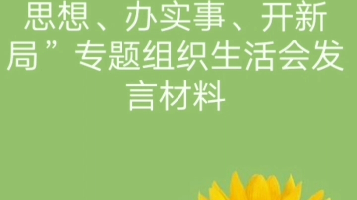 教师党员“学党史、悟思想、办实事、开新局”专题组织生活会发言材料哔哩哔哩bilibili