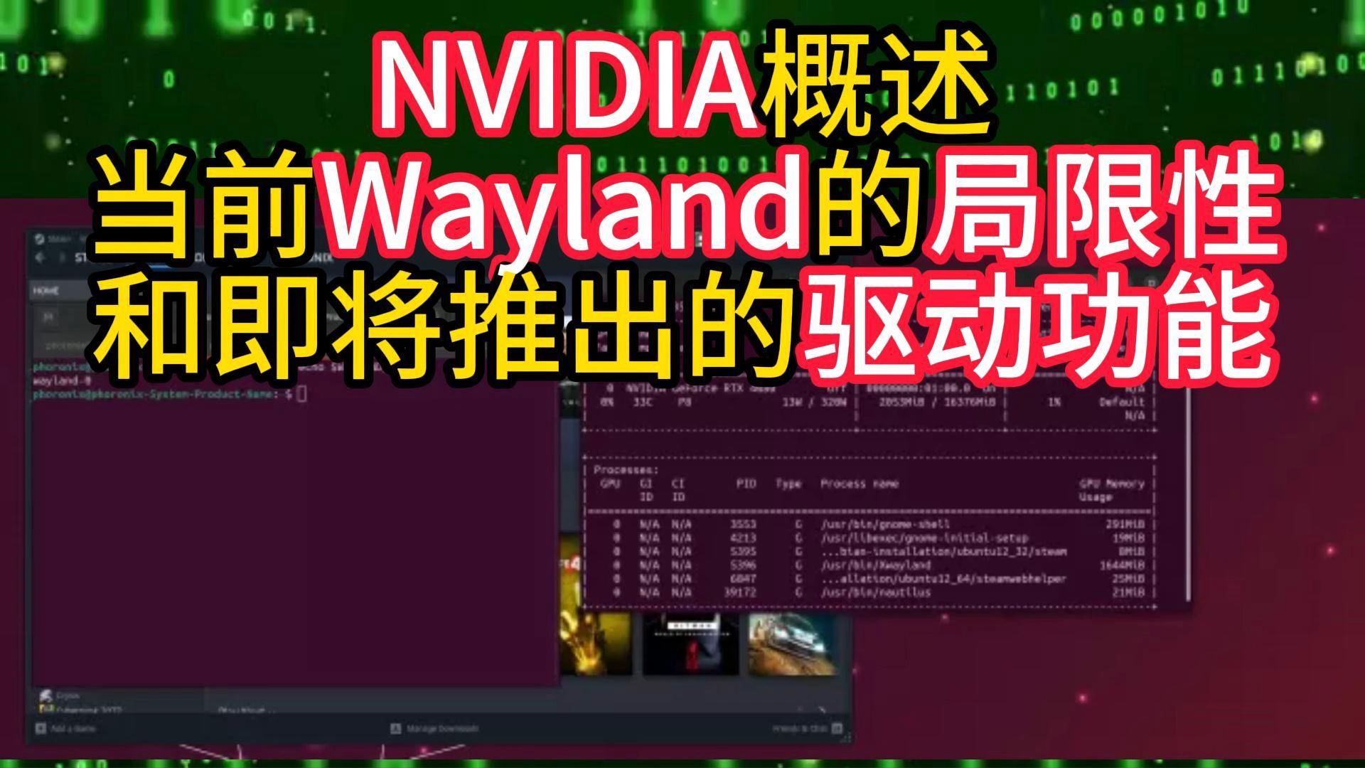 NVIDIA概述当前Wayland的局限性和即将推出的驱动功能哔哩哔哩bilibili