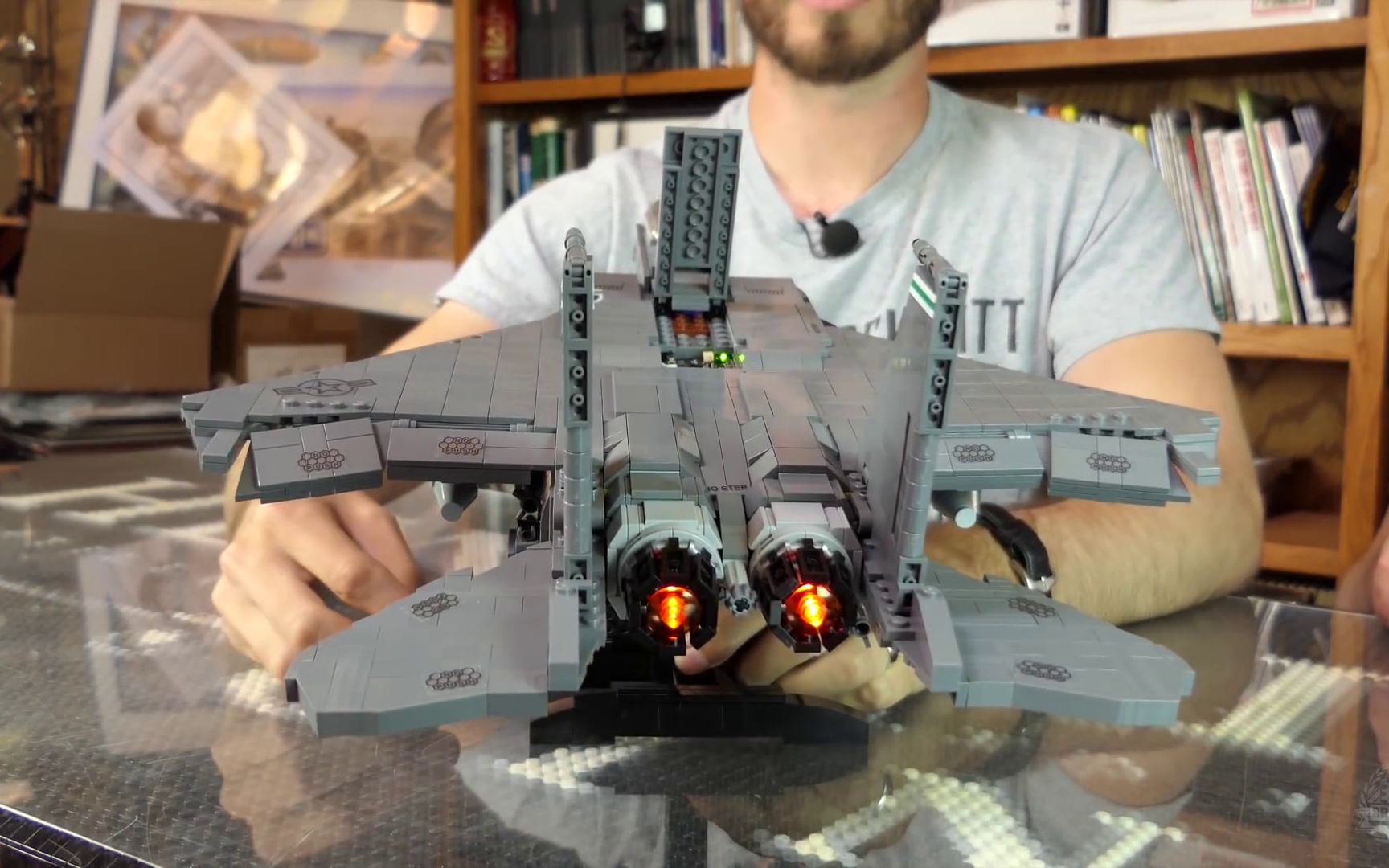 brickmania f-15e strike eagle - custom military lego