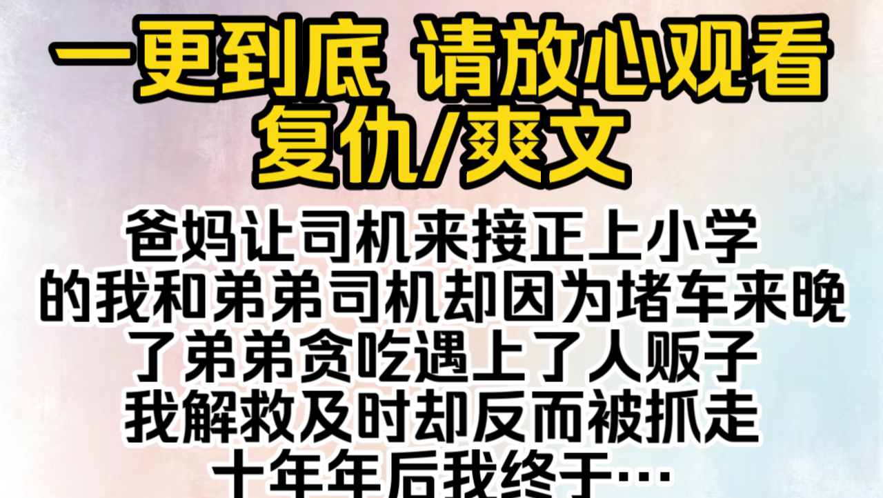 (已完结)爸妈让司机来接正上小学的我和弟弟司机却因为堵车来晚了弟弟贪吃遇上了人贩子我解救及时却反而被抓走十年年后我终于回家了…哔哩哔哩...