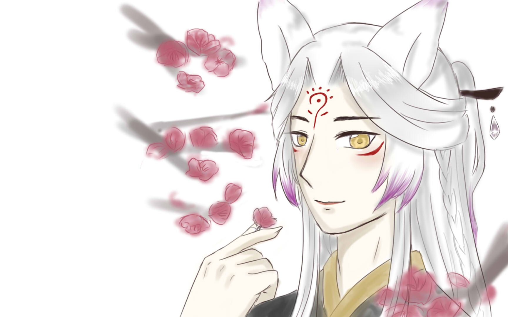 【阴阳师手书】tummy(狗崽/大天狗妖狐)