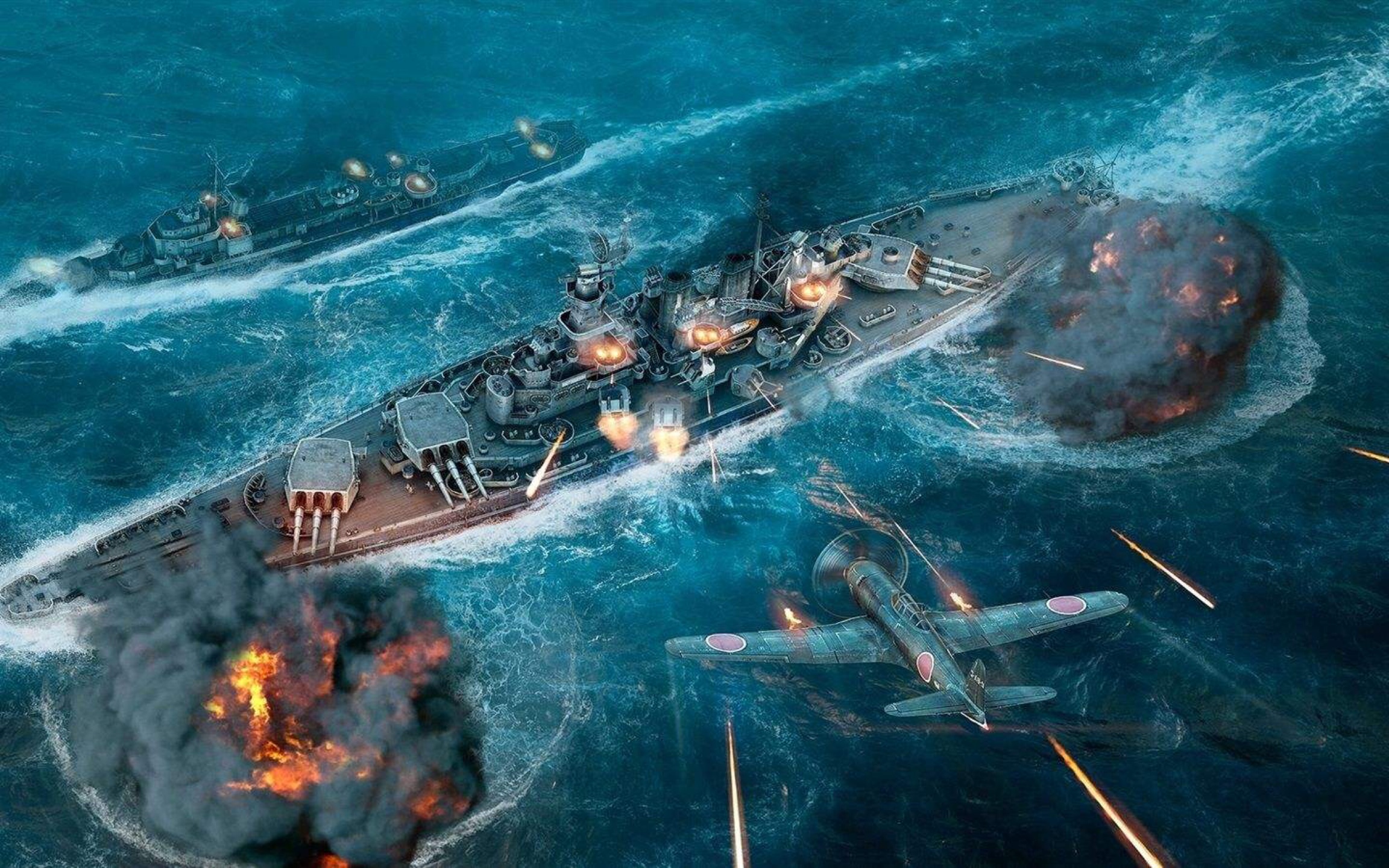 [modern warships]密苏里高能合集!
