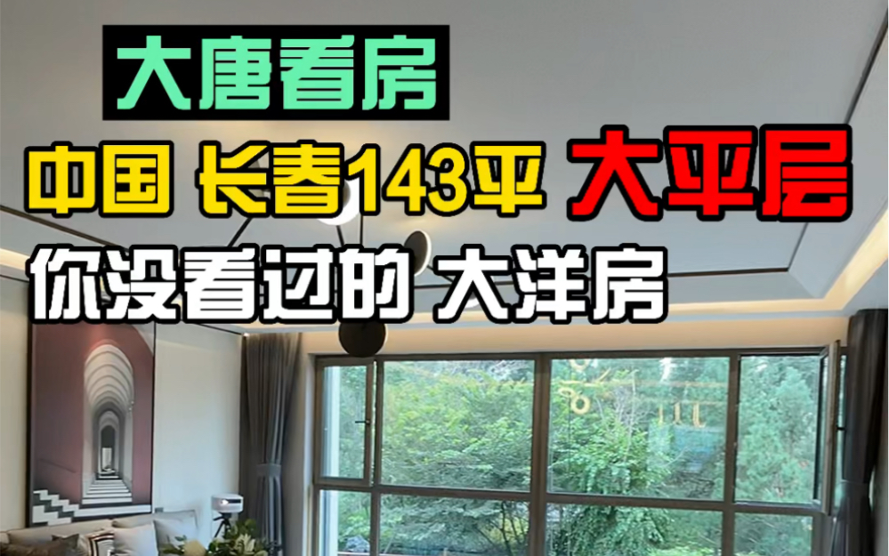 长春市带装修的洋房 大平层客厅开间5米4哔哩哔哩bilibili