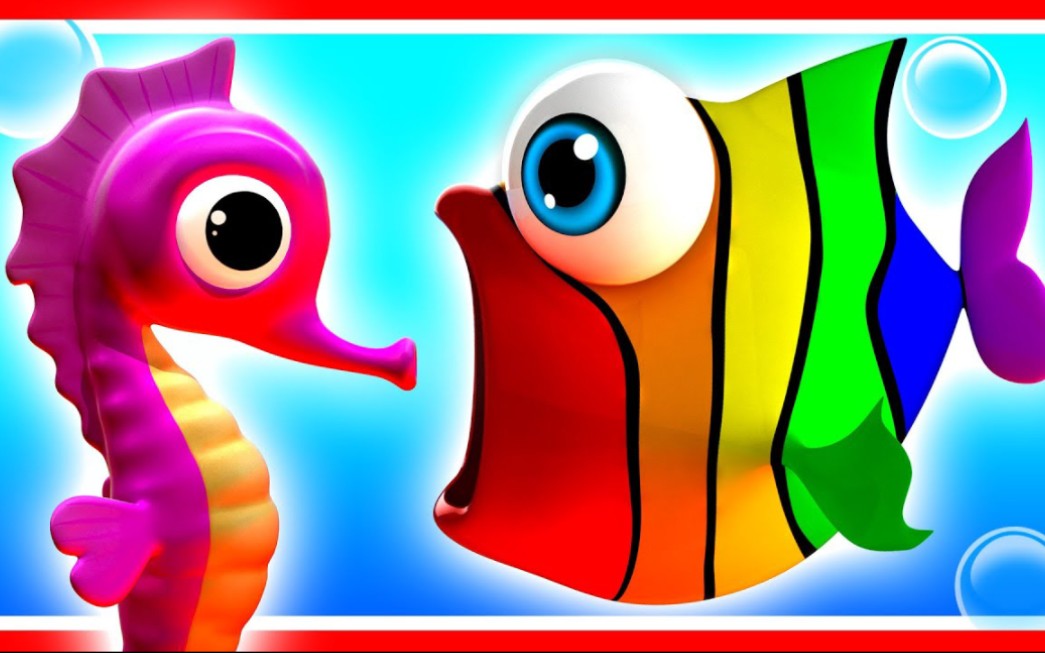 [图]Learn Shapes with Rainbow Fish儿童益智动画