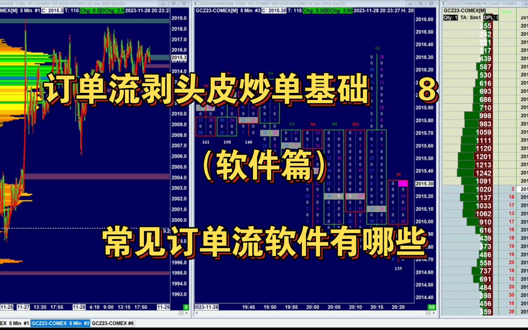 订单流剥头皮炒单基础8常见的订单流软件有哪些?哔哩哔哩bilibili