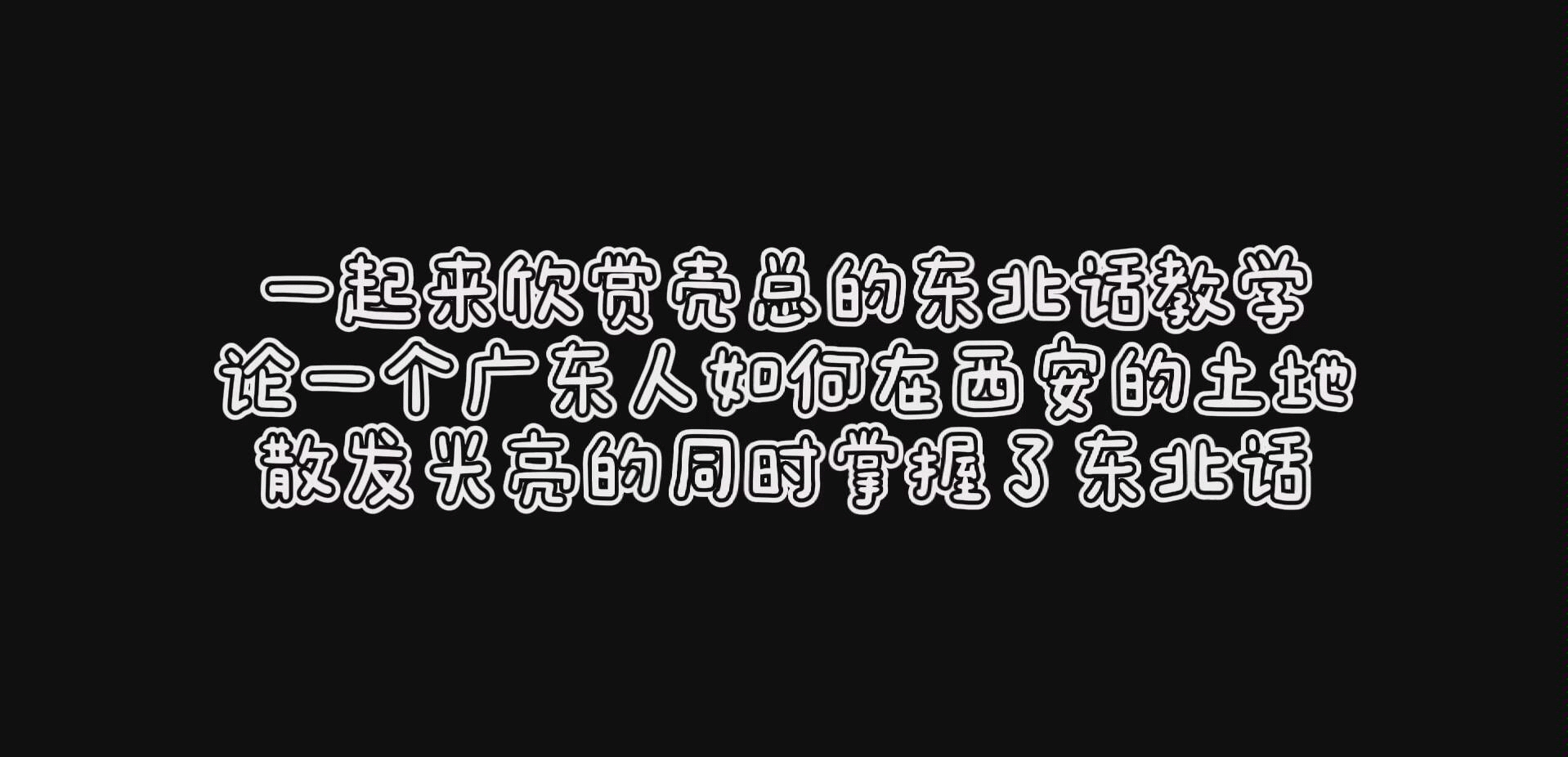 弹壳 东北话教学时间