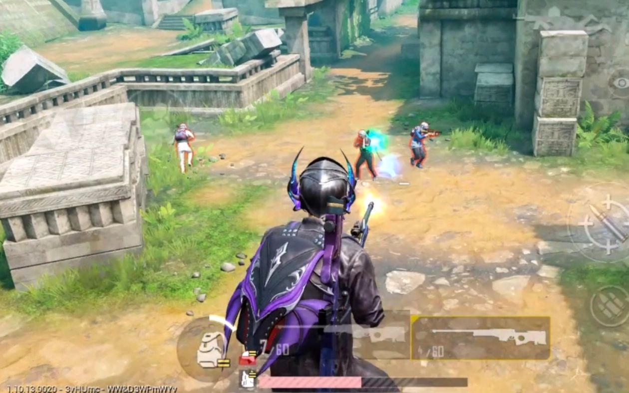 武子弈团竞里面有神仙awm子弹拐弯秒杀墙后对手
