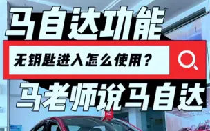 Download Video: 无钥匙进入系统你不会使用？马老师都急的跳起来了