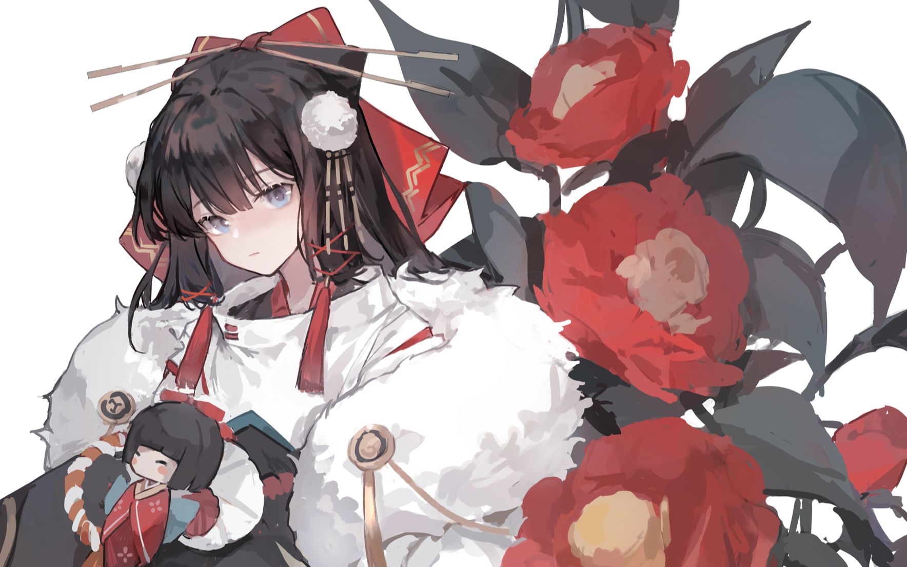 【绘画过程】从细化中途开始的京都雪女【阴阳师手游/雪女】