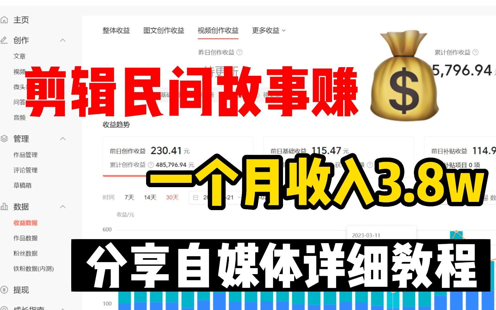 收集民间故事制作成文字视频,一个月挣了38000,操作简单人人可做!分享我的详细操作方法哔哩哔哩bilibili