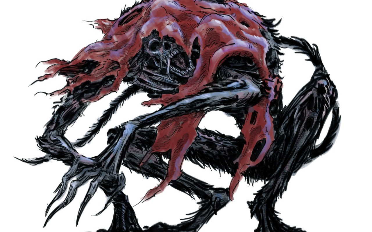 bloodborne64血源诅咒*blood-starved beast*渴血怪兽boss战~~白瞎