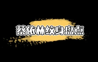 蔡依林纹身盘点哔哩哔哩bilibili