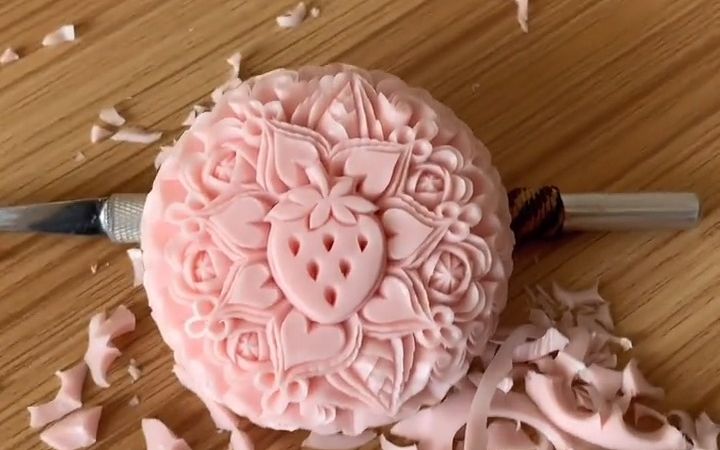 【香皂雕刻】为你雕一朵独一无二的花