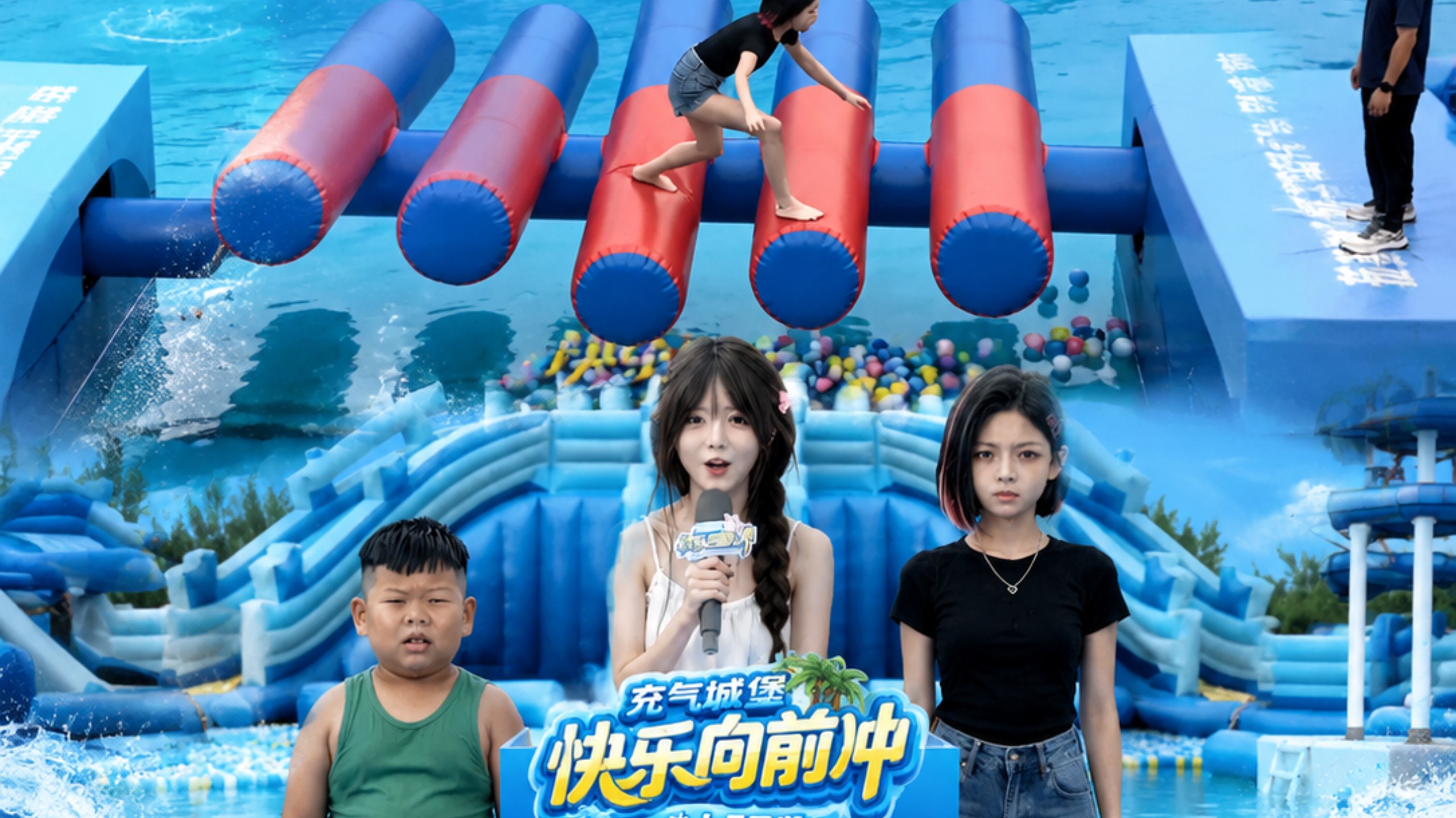 充气城堡快乐向前冲