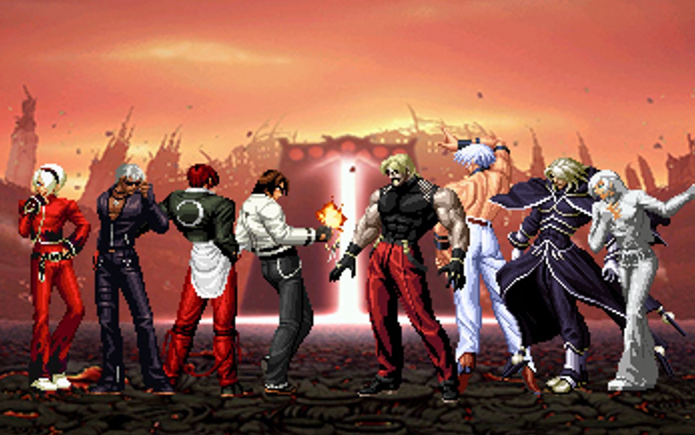 【kof mugen】拳皇主角队vs拳皇boss队