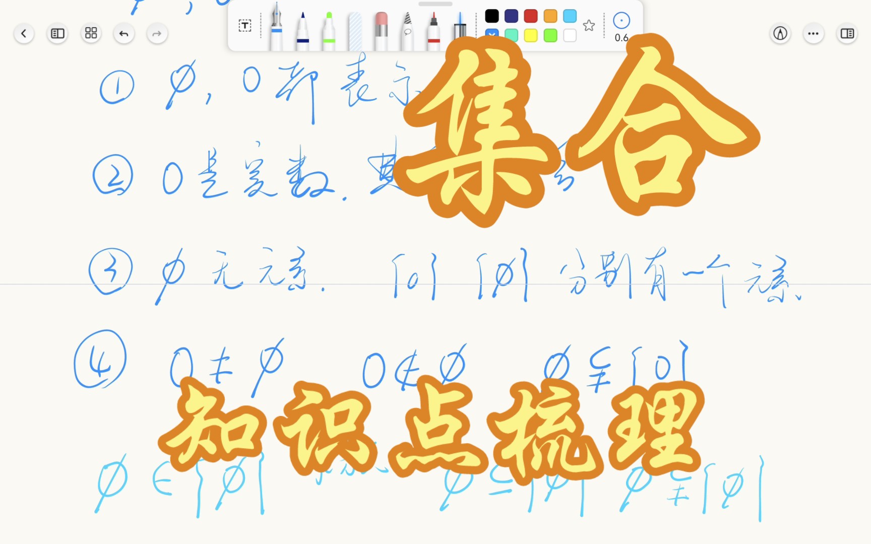 [图]《小刘老师讲数学》系列微课第14集～集合知识点简要梳理与拓展