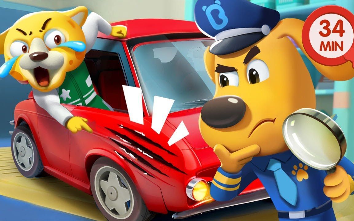 益智动画:拉布拉多警长解救迷路的小朋友,关键的线索在哪里?